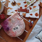 accessoire upcycling ecoprint teinture vegetale