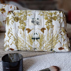 trousse de toilette ecoprint impression végétale